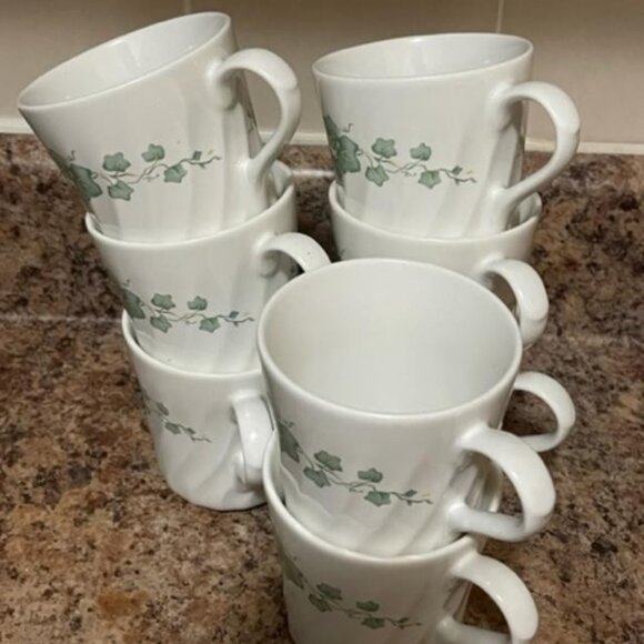 Corelle Callaway Green Ivy - 4 teacups - Picture 1 of 1